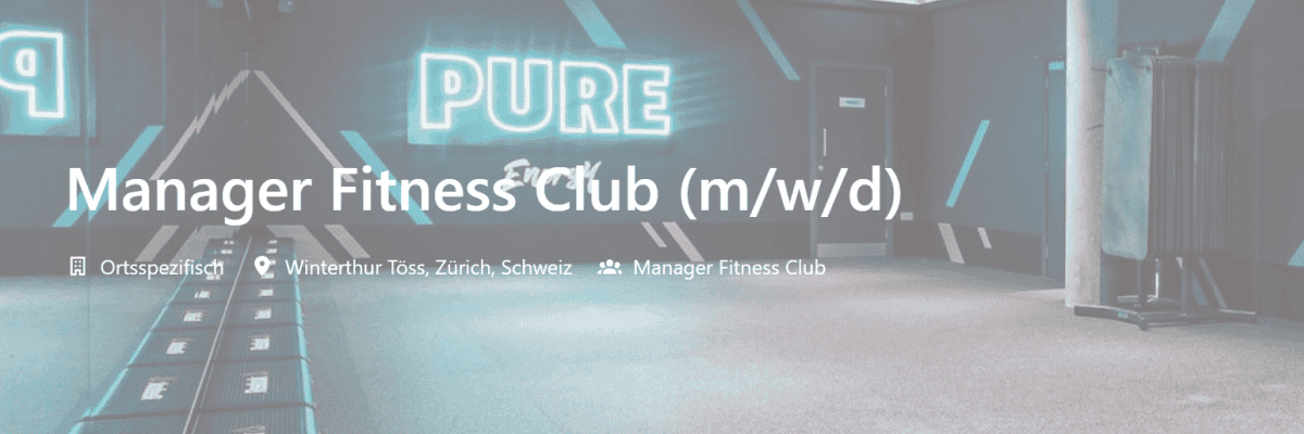 Arbeiten bei PureGym AG