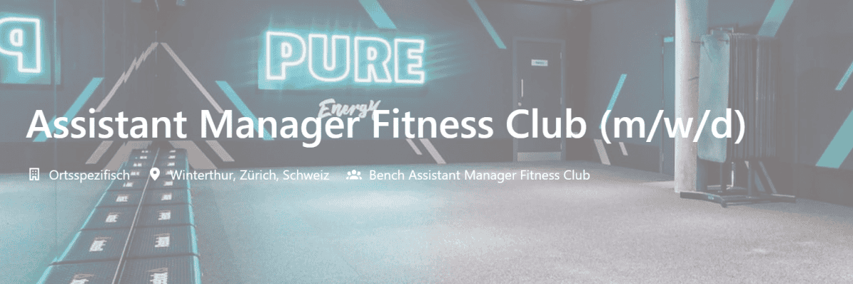 Travailler chez PureGym AG