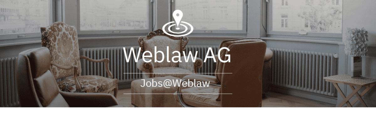 Arbeiten bei Weblaw AG