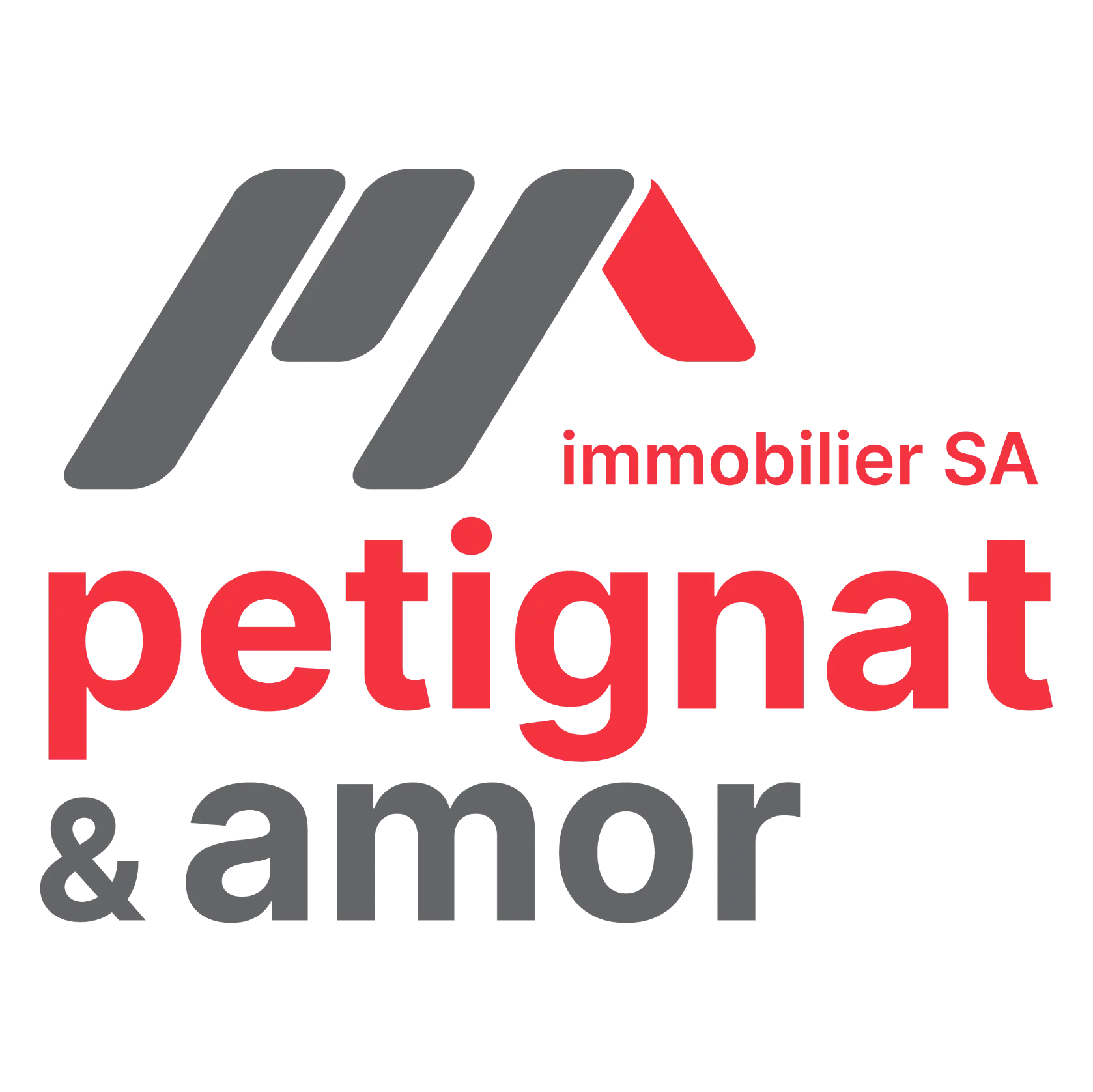 Logo petignat & amor immobilier SA
