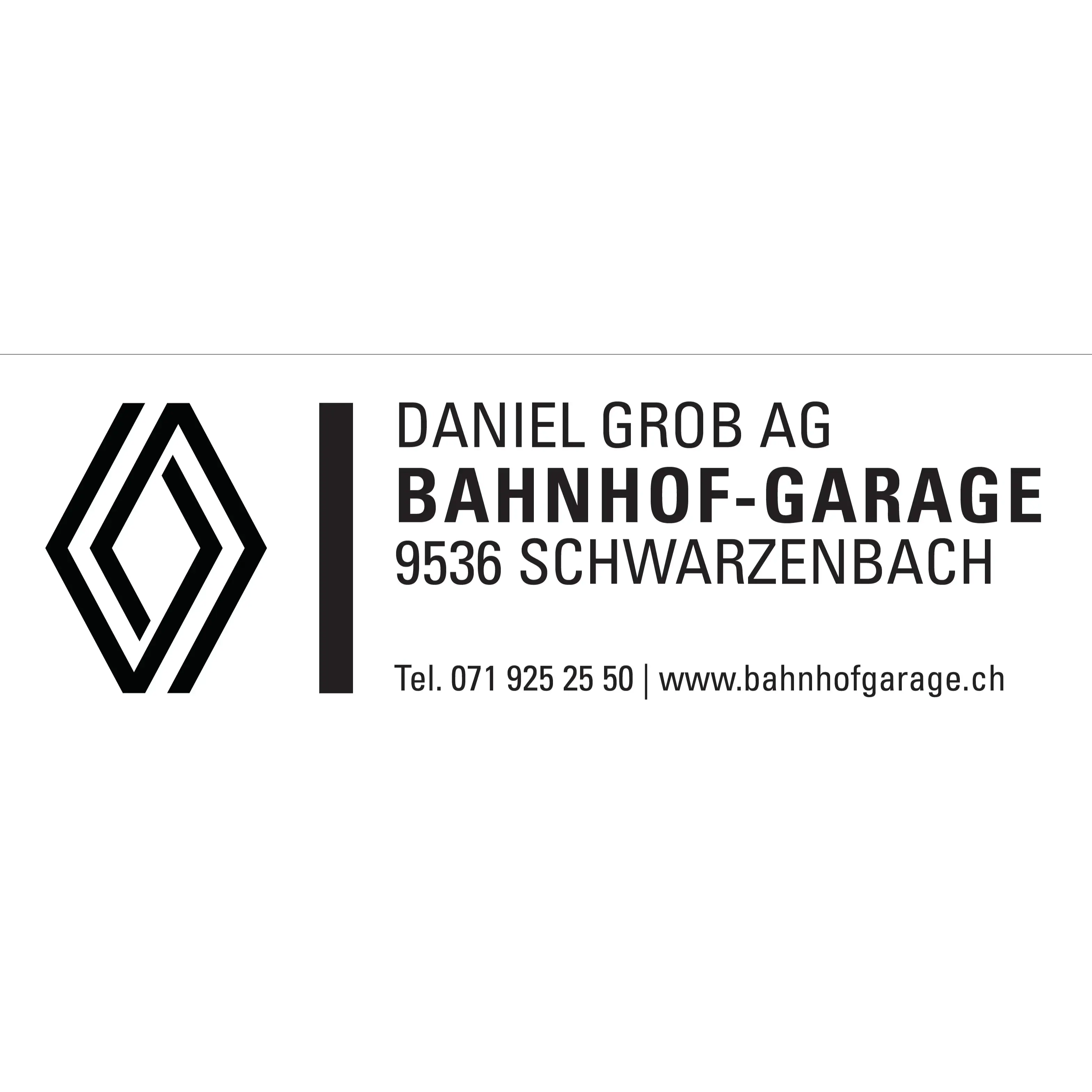 Logo Daniel Grob AG, Bahnhofgarage