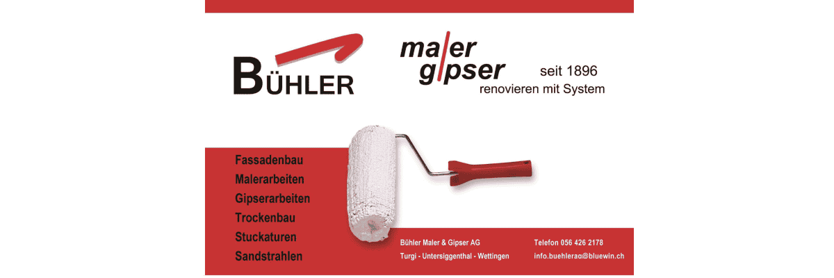 Travailler chez Bühler Maler & Gipser AG