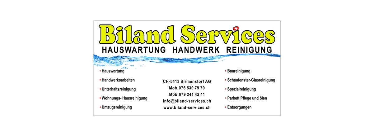 Travailler chez Biland Services GmbH