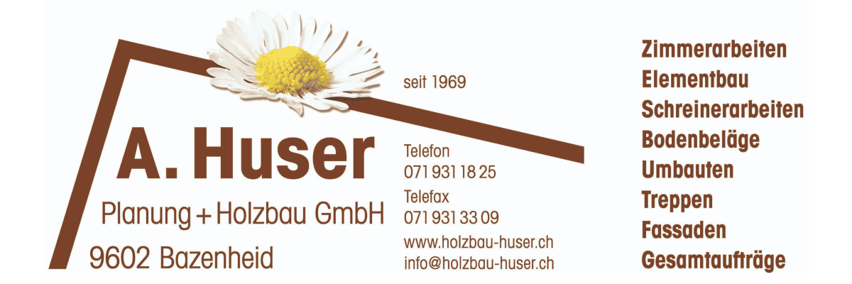 Arbeiten bei A. Huser Planung + Holzbau GmbH